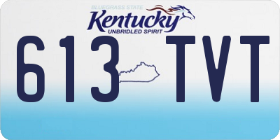 KY license plate 613TVT