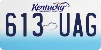 KY license plate 613UAG