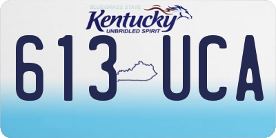 KY license plate 613UCA