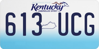 KY license plate 613UCG