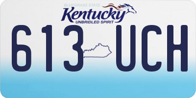 KY license plate 613UCH