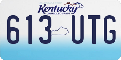 KY license plate 613UTG