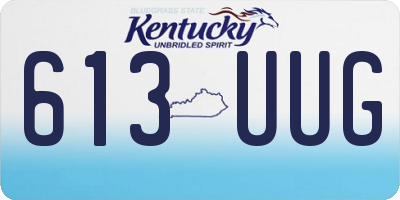 KY license plate 613UUG