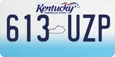 KY license plate 613UZP