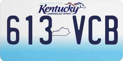 KY license plate 613VCB