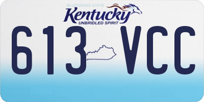 KY license plate 613VCC