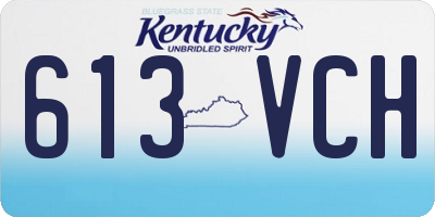KY license plate 613VCH