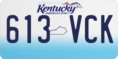 KY license plate 613VCK