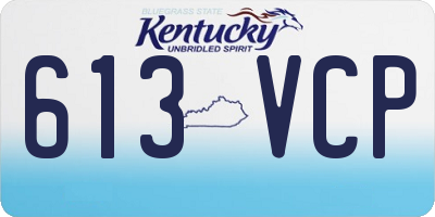 KY license plate 613VCP