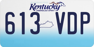 KY license plate 613VDP