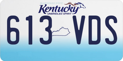 KY license plate 613VDS