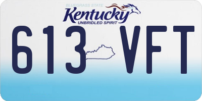 KY license plate 613VFT