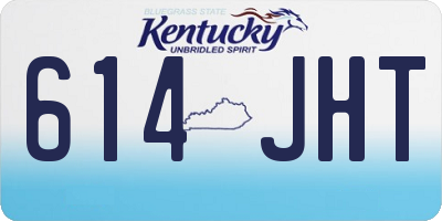 KY license plate 614JHT