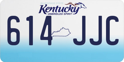 KY license plate 614JJC