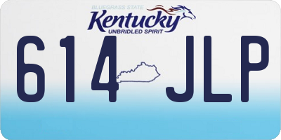 KY license plate 614JLP