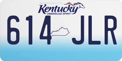 KY license plate 614JLR