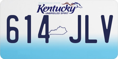 KY license plate 614JLV