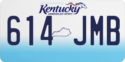 KY license plate 614JMB