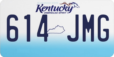 KY license plate 614JMG