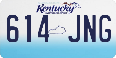 KY license plate 614JNG