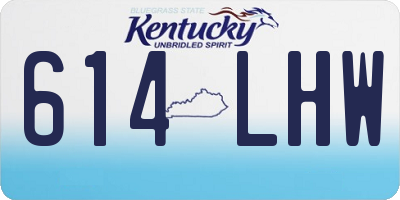 KY license plate 614LHW