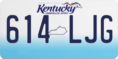 KY license plate 614LJG