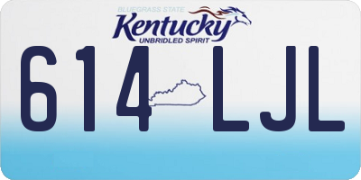 KY license plate 614LJL