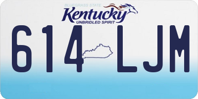 KY license plate 614LJM