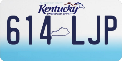 KY license plate 614LJP