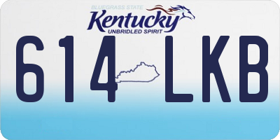 KY license plate 614LKB