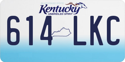 KY license plate 614LKC