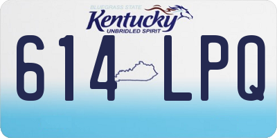 KY license plate 614LPQ