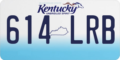 KY license plate 614LRB