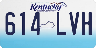 KY license plate 614LVH