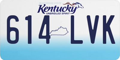 KY license plate 614LVK