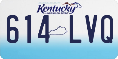 KY license plate 614LVQ