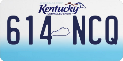 KY license plate 614NCQ