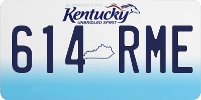 KY license plate 614RME