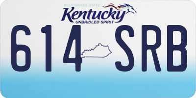 KY license plate 614SRB