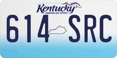 KY license plate 614SRC