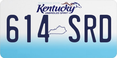 KY license plate 614SRD