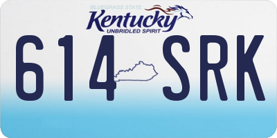KY license plate 614SRK