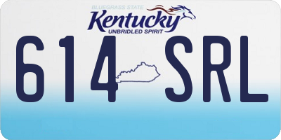 KY license plate 614SRL