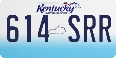 KY license plate 614SRR