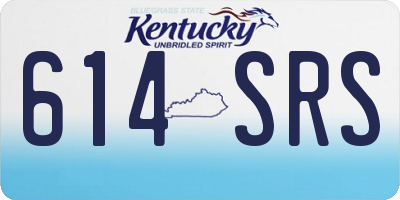 KY license plate 614SRS