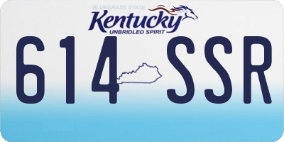KY license plate 614SSR