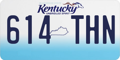 KY license plate 614THN