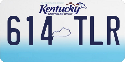 KY license plate 614TLR