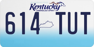 KY license plate 614TUT