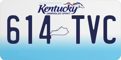 KY license plate 614TVC